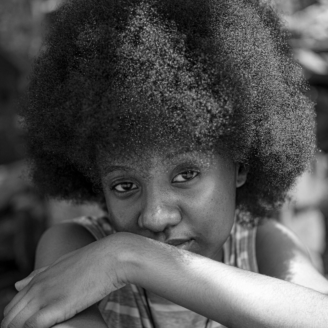Professional young woman with natural hair